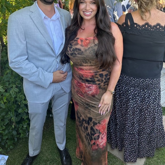 House of CB Floral Print Sheer Dress - Picture 4 of 5